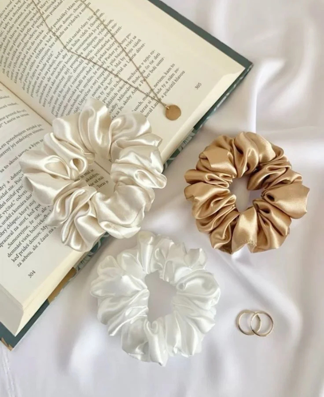 🎀Silk Glow Scrunchie Bundle offer Pack of 3 – Love Is In Hair 🎀
