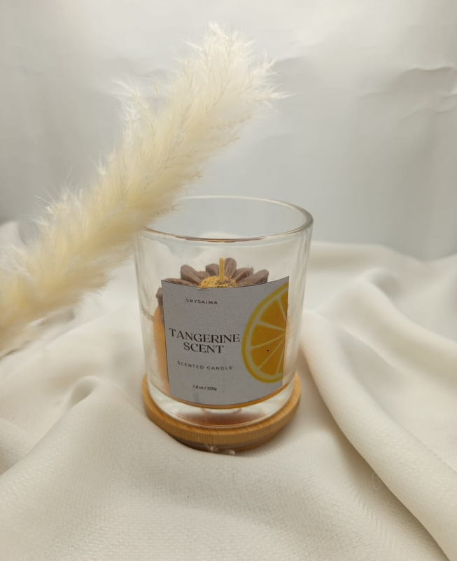 Tangerine Scented Candle Jar