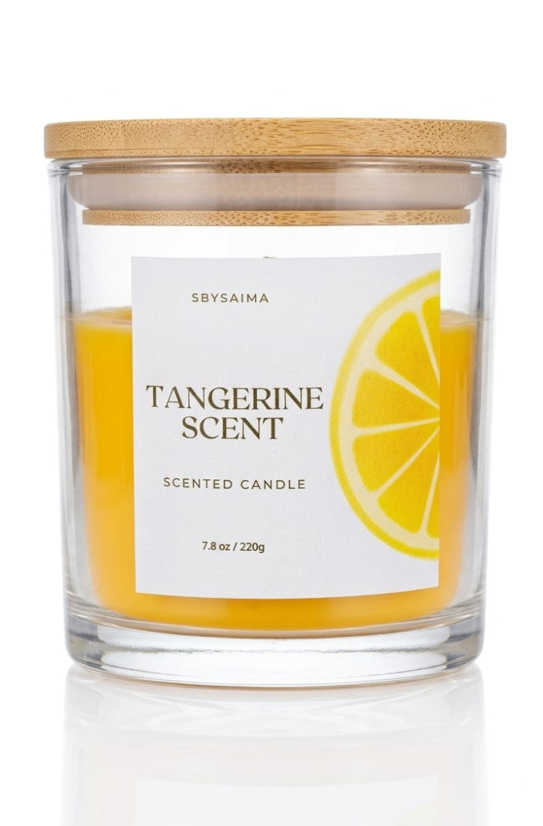 Tangerine Scented Candle Jar